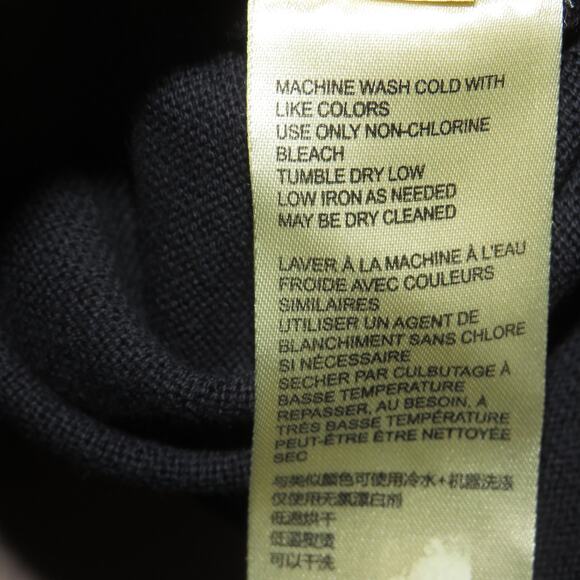 Free People Navy Mixed Media Light Magic Henley Balloon Sleeve Top - Picture 12 of 12